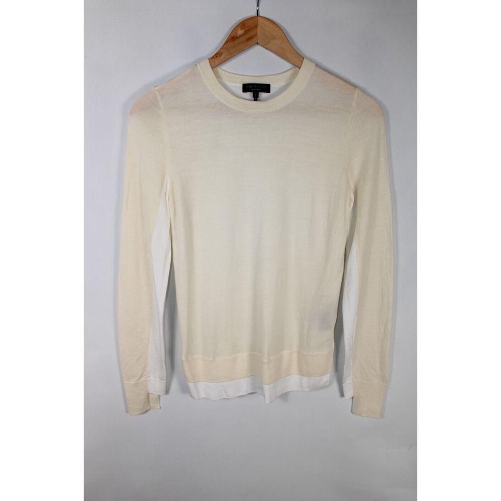 Rag &‎ Bone Women's Small Cream White Wool Viscose Sweater